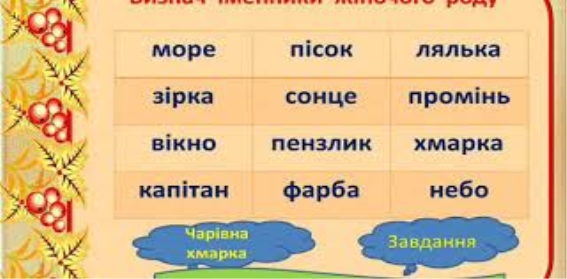 Українська мова (3 клас). Рід іменників - YouTube